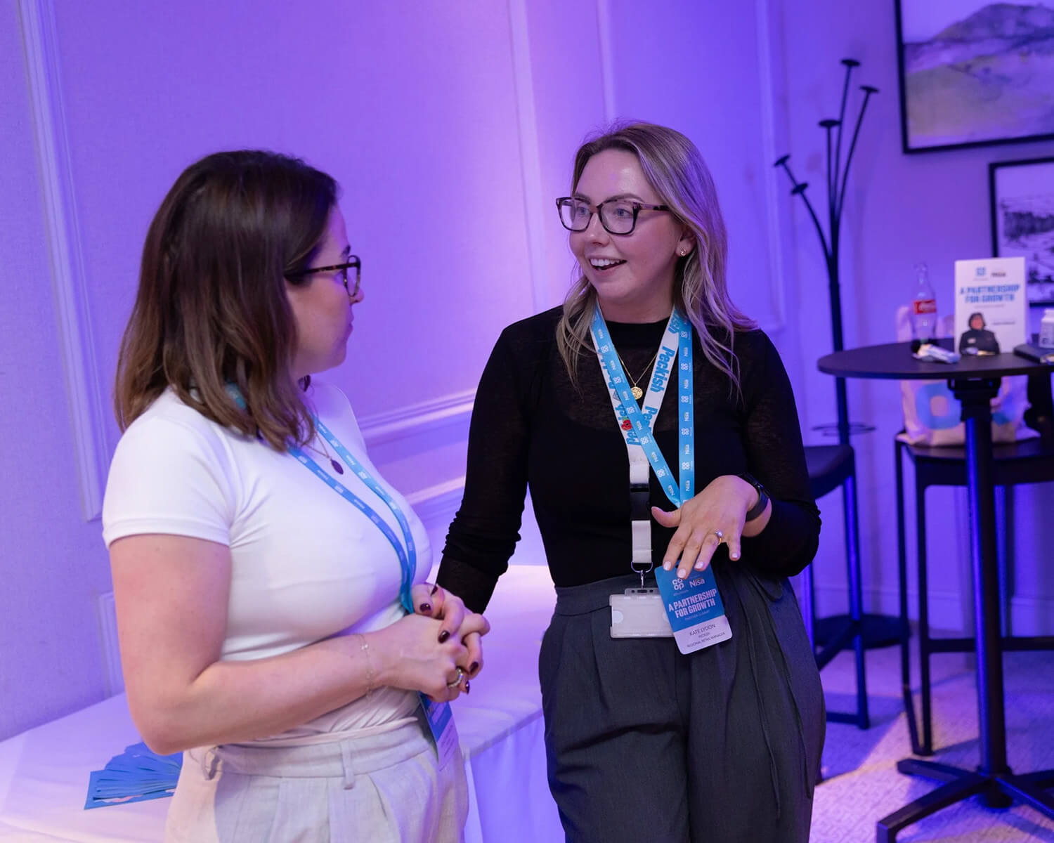 Attendees talking to each other at the Co-op Wholesale: A Partnership for Growth