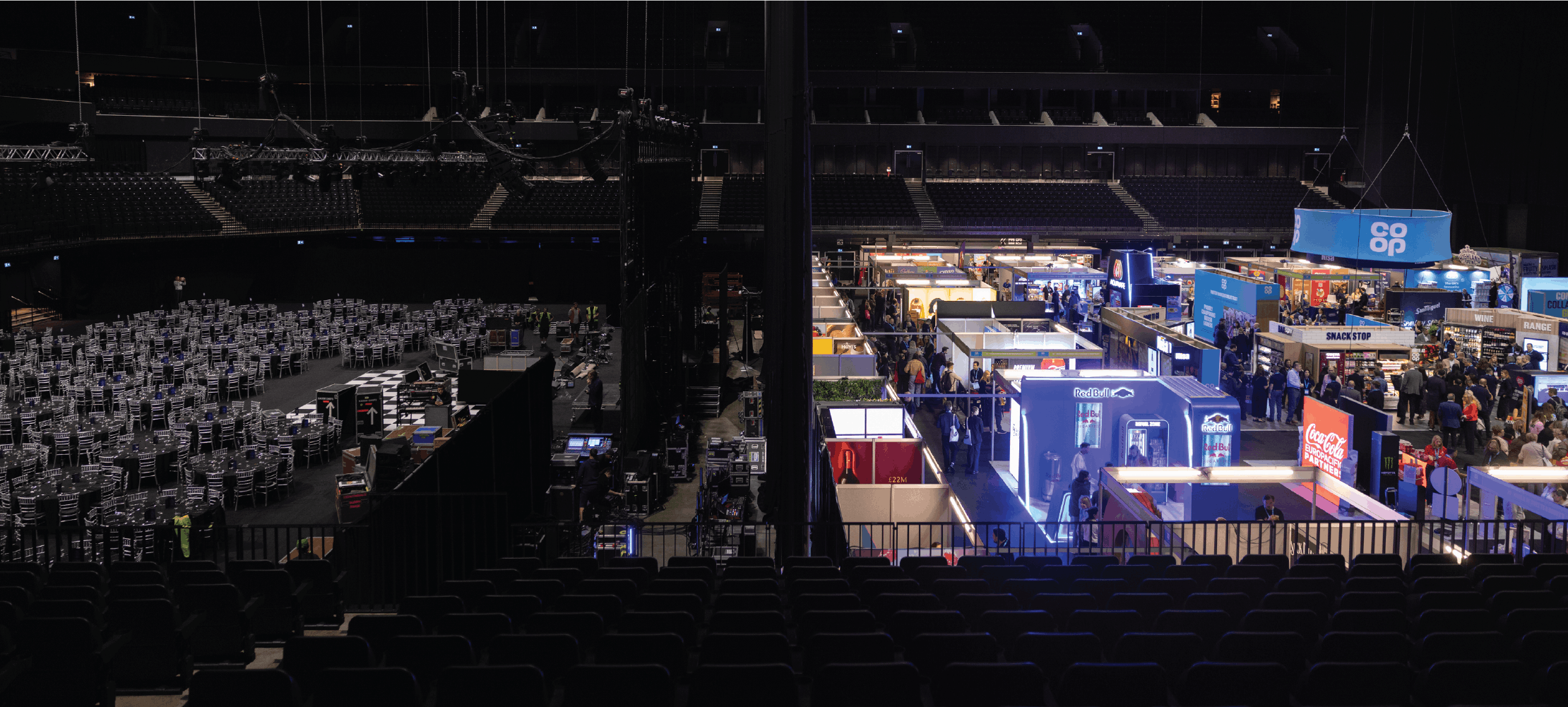 Exhibition floor for the Co-op Wholesale Showcase