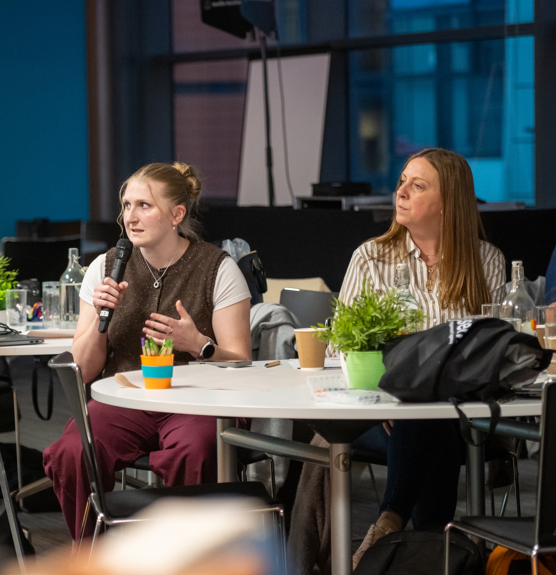 Sophie presenting to XSEM team